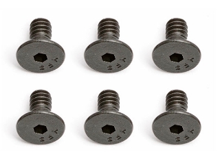 Picture of Team Associated 4-40x1/4" Flat Head Hex Screw (6)