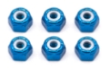 Picture of Team Associated 8/32 Aluminum Locknut (Blue Anodized) (6)