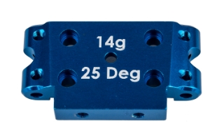 Picture of Team Associated DR10/SR10 Factory Team Aluminum Front Bulkhead (Blue) (25°)