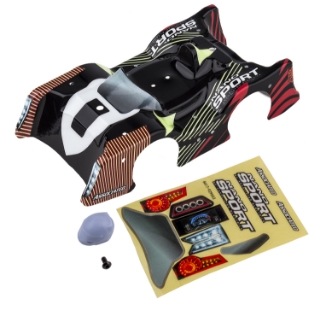 Picture of Team Associated NanoSport Body (Red/Black)