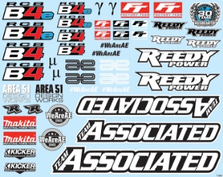 Picture of Team Associated RC8B4 Decal Sheet