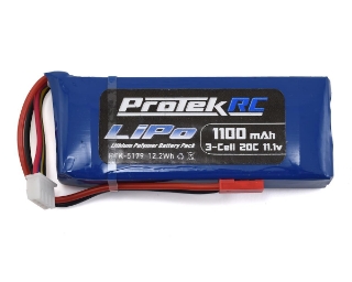 Picture of ProTek RC 3S "High Power" LiPo 20C Battery Pack (11.1V/1100mAh) (Blade SR)