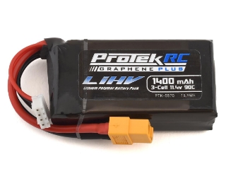 Picture of ProTek RC 3S 90C Si-Graphene + HV LiPo Battery w/XT60 Connector (11.4V/1400mAh)