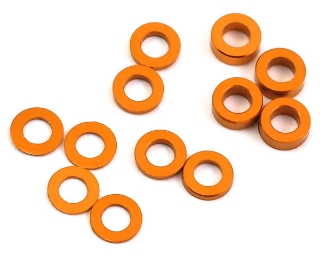 Picture of ProTek RC Aluminum Ball Stud Washer Set (Orange) (12) (0.5mm, 1.0mm & 2.0mm)