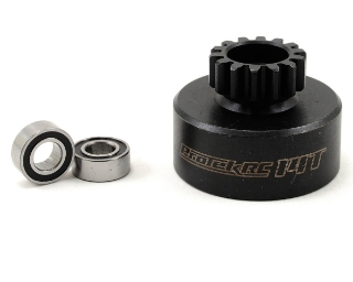 Picture of ProTek RC Hardened Clutch Bell w/Bearings (14T) (Kyosho/AE 3-Shoe)