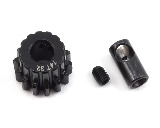 Picture of ProTek RC Steel 32P Pinion Gear w/3.17mm Reducer Sleeve (Mod .8) (5mm Bore) (14T)