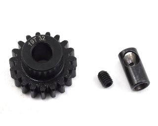 Picture of ProTek RC Steel 32P Pinion Gear w/3.17mm Reducer Sleeve (Mod .8) (5mm Bore) (19T)
