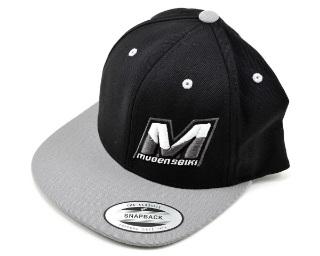 Picture of Mugen Seiki "M" Logo Flat Bill Hat (One Size Fits All) (Black/Silver)