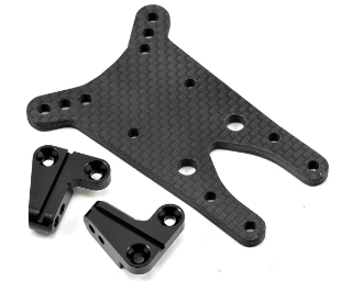 Picture of ST Racing Concepts 4mm Graphite Front Shock Tower w/Aluminum Standoff (Black)