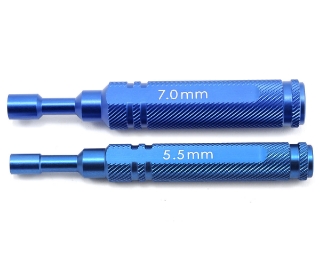Picture of ST Racing Concepts Aluminum 1-Piece Metric Nut Driver Set (5.5mm/7.0mm) (Blue)