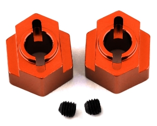 Picture of ST Racing Concepts DR10 Aluminum Rear Hex Adapters (2) (Orange)