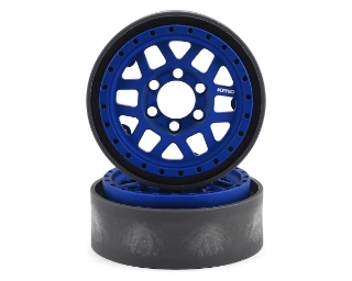 Picture of Vanquish Products KMC 1.9 XD229 Machete V2 Beadlock Crawler Wheels (Blue) (2)