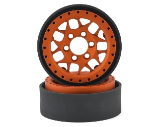 Picture of Vanquish Products KMC XD127 Bully 1.9 Beadlock Crawler Wheels (Orange) (2)