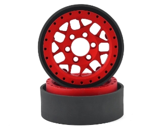 Picture of Vanquish Products KMC XD127 Bully 1.9 Beadlock Crawler Wheels (Red) (2)