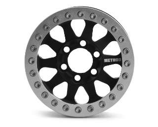 Picture of Vanquish Products Method 101 V2 1.9 Beadlock Crawler Wheels (Black/Silver) (2)