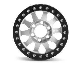 Picture of Vanquish Products Method 101 V2 1.9 Beadlock Crawler Wheels (Silver/Black) (2)
