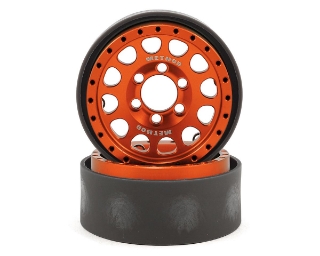 Picture of Vanquish Products Method 105 1.9 Beadlock Crawler Wheels (Orange/Black) (2)