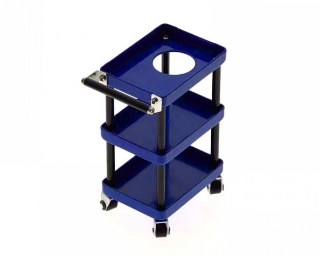 Picture of Yeah Racing 1/10 3 Tiered Metal Rolling Shop Cart Kit (Blue)