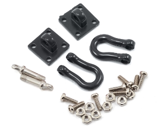 Picture of Yeah Racing 1/10 Crawler Scale Heavy Duty Shackle w/Mounting Bracket (Black) (2)