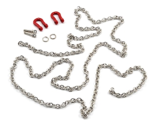 Picture of Yeah Racing 96cm 1/10 Crawler Scale Steel Chain w/Red Shackles