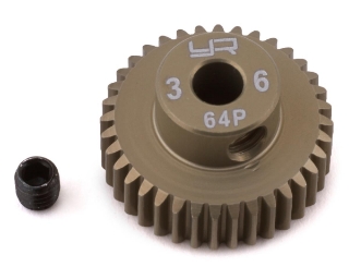 Picture of Yeah Racing 64P Hard Coated Aluminum Pinion Gear (36T)