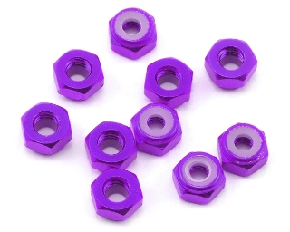 Picture of Yeah Racing 4mm Aluminum Lock Nut (10) (Purple)