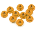 Picture of Yeah Racing 4mm Aluminum Serrated Lock Nut (10) (Orange)