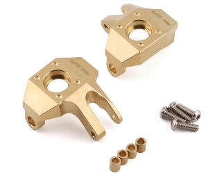 Picture of Yeah Racing Axial SCX10 II High Mass Brass Left & Right Steering Knuckles (2)