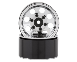 Picture of SSD RC 8 Hole 1.55” Steel Beadlock Crawler Wheels (Chrome) (2)