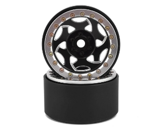 Picture of SSD RC 2.2 Champion Beadlock Wheels (Black/Silver)