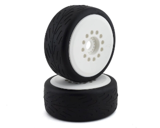 Picture of JConcepts Speed Claw Belted Tire Pre-Mounted w/Cheetah Speed-Run Wheel (White)