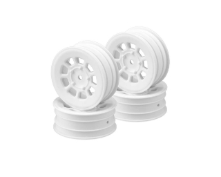 Picture of JConcepts 9 Shot 2.2 Dirt Oval Front Wheels (White) (4) (B6.1/XB2/RB7/YZ2)