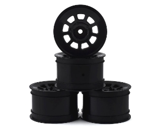 Picture of JConcepts 9 Shot 2.2 Dirt Oval Rear Wheels (Black) (4) (B6.1/XB2/RB7/YZ2)
