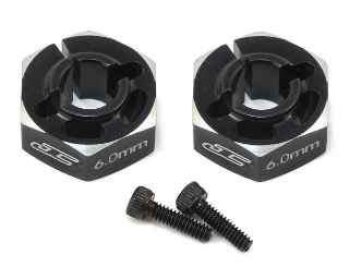 Picture of JConcepts B6/B6D 6.0mm Aluminum Lightweight Clamping Wheel Hex (2) (Black)