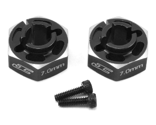 Picture of JConcepts B6/B6D 7.0mm Aluminum Lightweight Clamping Wheel Hex (2) (Black)