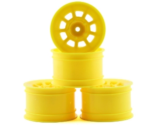 Picture of JConcepts 9 Shot 2.2 Dirt Oval Rear Wheels (Yellow) (4) (B6.1/XB2/RB7/YZ2)