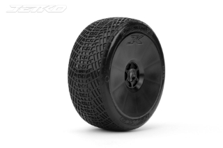 Picture of JetKO Tires Positive 1/8 Buggy Tires Mounted on Black Dish Rims, Medium Soft (2)