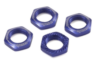 Picture of Kyosho 17mm 1/8 Serrated Wheel Nut (Blue) (4)