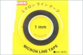Picture of Kyosho 1mm Micron Trim Detail Tape (Black) (5m)