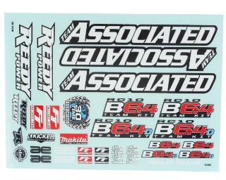 Picture of Team Associated RC10B6.4 Decal Sheet