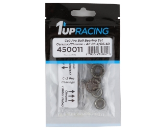 Picture of 1UP Racing AE B6.4/B6.4D Cv2 Pro Bearing Set (Ceramic/Chrome)