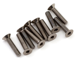 Picture of 1UP Racing Titanium Pro Duty Flat Head Screws (10) (3x4mm)