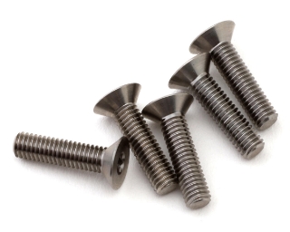 Picture of 1UP Racing Titanium Pro Duty Flat Head Screws (5) (3x12mm)