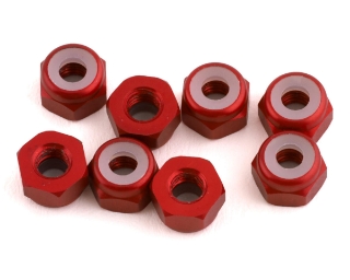 Picture of 1UP Racing 3mm Aluminum Locknuts (Red) (8)