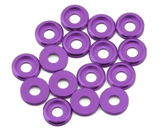 Picture of Team Brood 3mm 6061 Aluminum Button Head Washer (Purple) (16)