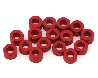 Picture of Team Brood 3x6mm 6061 Aluminum Ball Stud Washers Extra Large Kit (Red) (16)