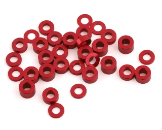 Picture of Team Brood 3x6mm 6061 Aluminum Ball Stud Washer Full Kit (Red) (32)