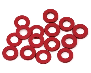 Picture of Team Brood 3x6mm 6061 Aluminum Ball Stud Washers Small Kit (Red) (16)