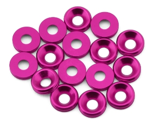 Picture of Team Brood 3mm 6061 Aluminum Countersunk Washer (Pink) (16)