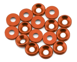 Picture of Team Brood 3mm 6061 Aluminum Countersunk Washer (Orange) (16)